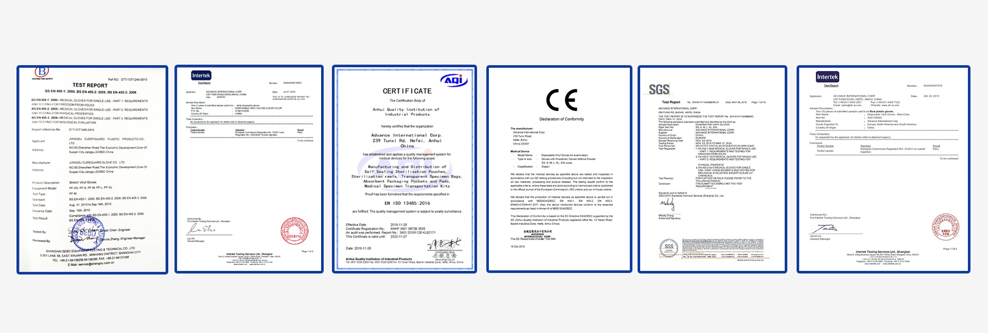 AIC certificate 